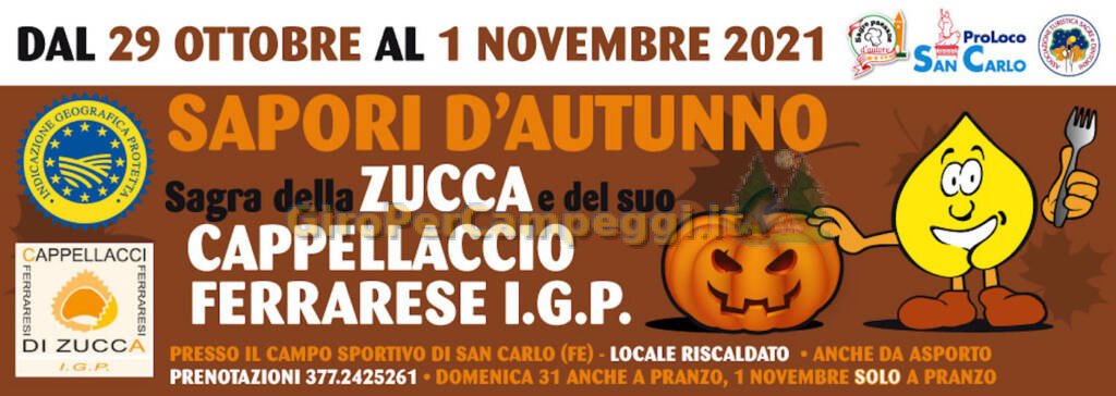 Sagra della Zucca e del suo Cappellaccio Ferrarese IGP a San Carlo (FE)