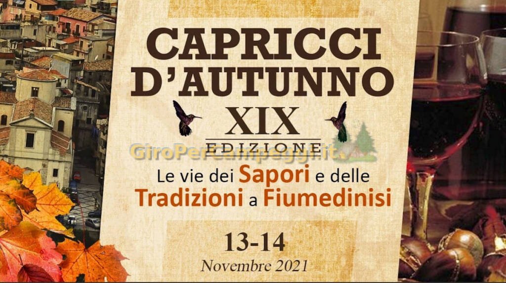 Capricci d'Autunno a Fiumedinisi (ME)