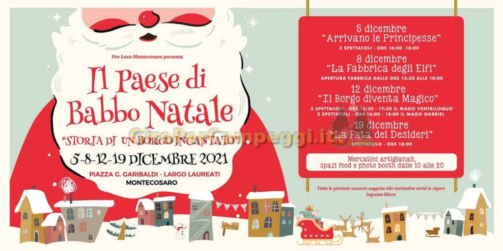 Il Paese di Babbo Natale a Montecosaro (MC)