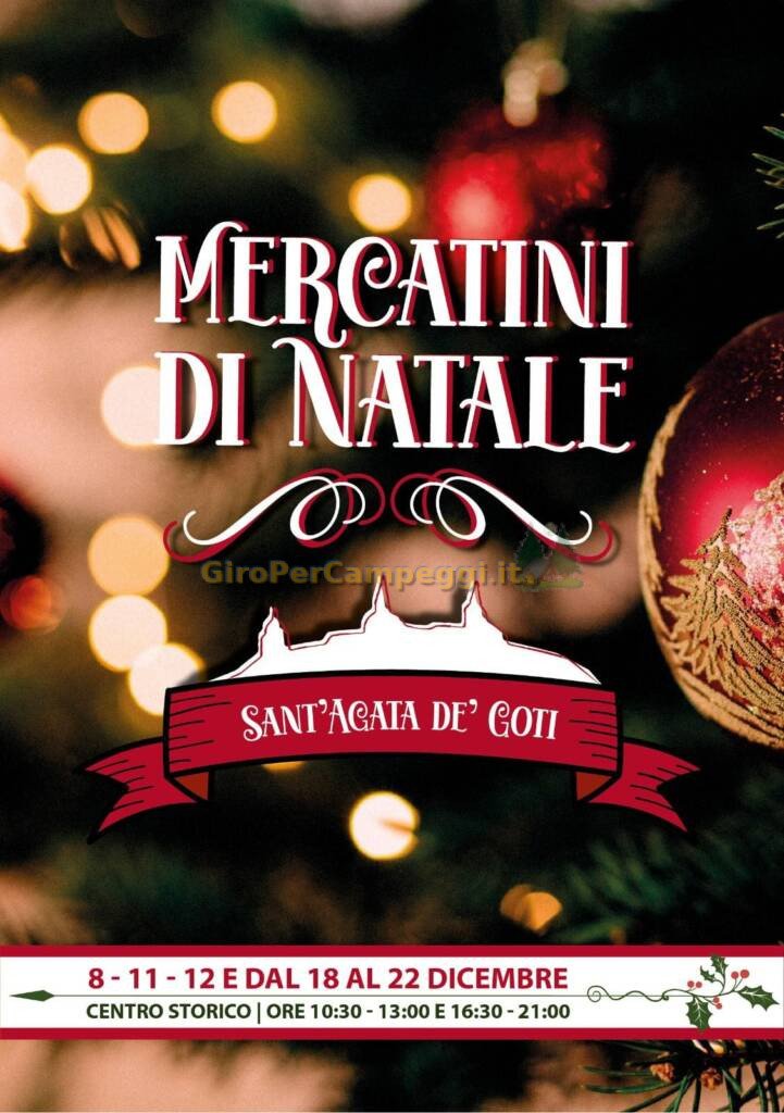 Natale al Borgo a Sant'Agata de' Goti (BN) mercatini di Natale