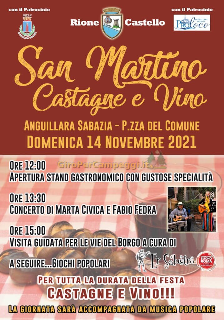 San Martino Castagne e Vino Anguillara Sabazia (RM)