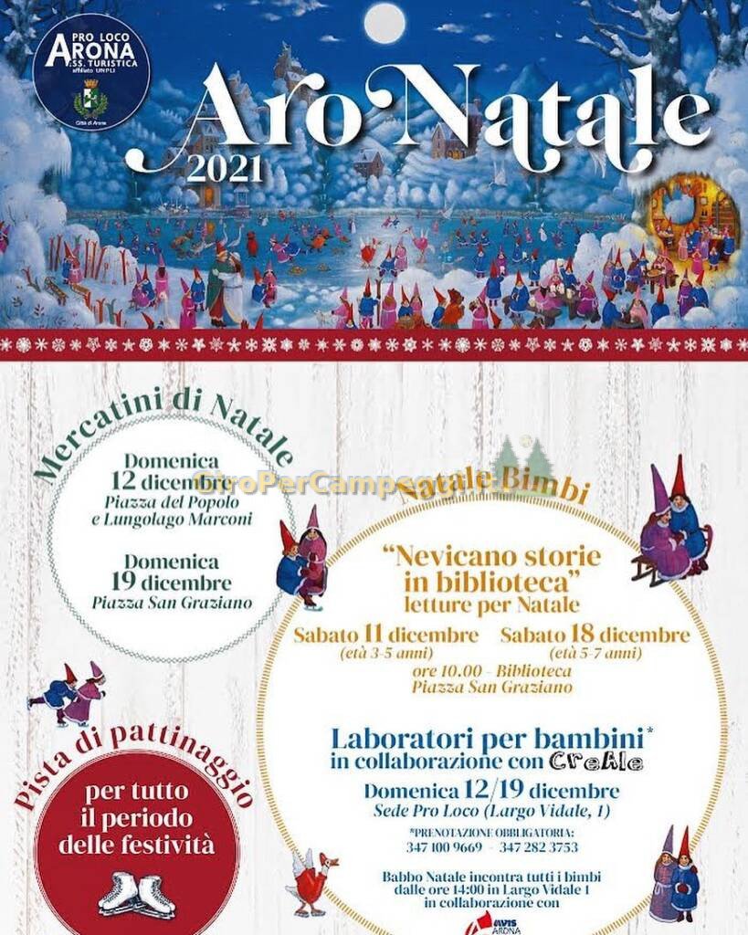 AroNatale di Arona (NO) programma