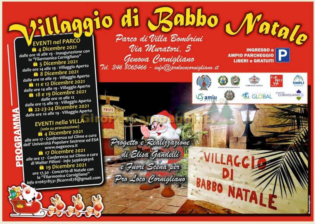 Il Villaggio di Babbo Natale a Villa Bombrini Genova (GE)