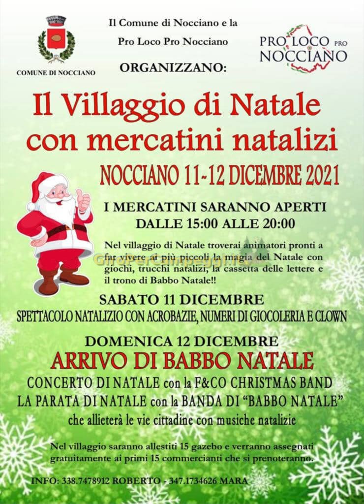 Il Villaggio di natale con Mercatini Natalizi a Nocciaro (PE)