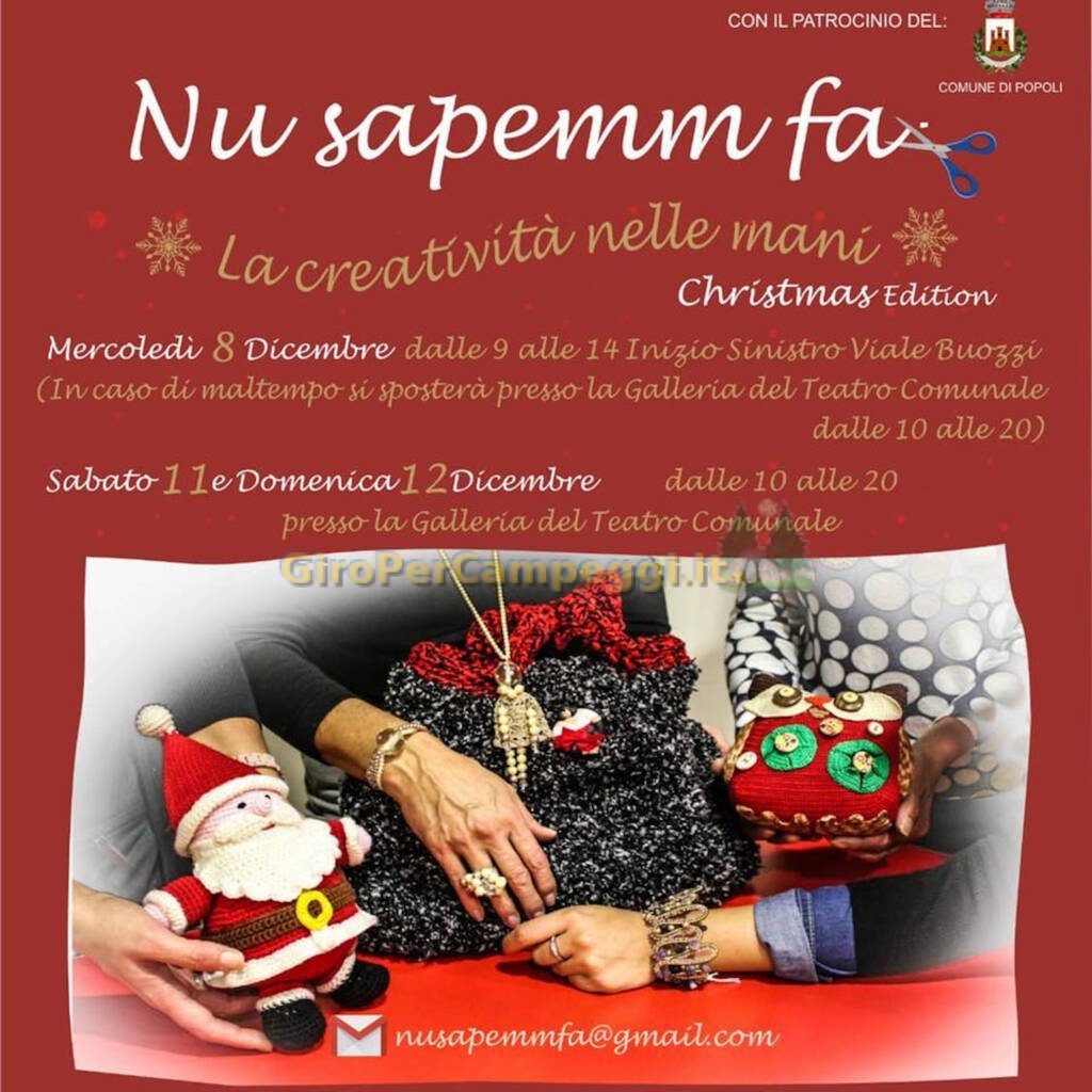 Mercatini di Natale dell'Artigianato Creativo a Popoli (Pe)