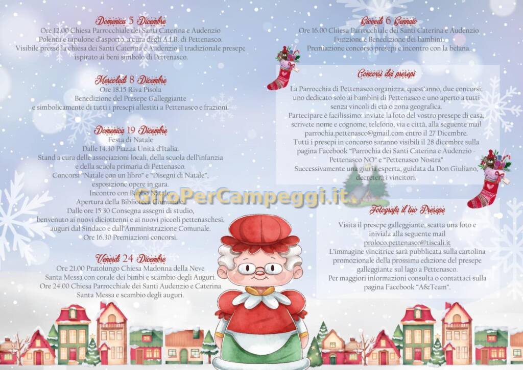Natale a Pettenasco programma