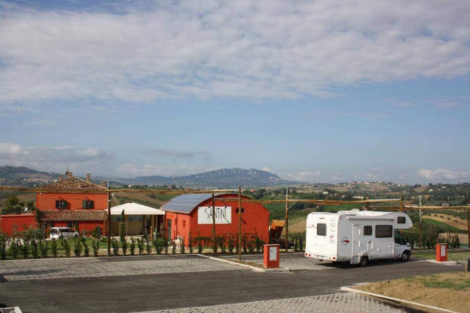 Area Camper Tenuta Santini di Coriano (RN)