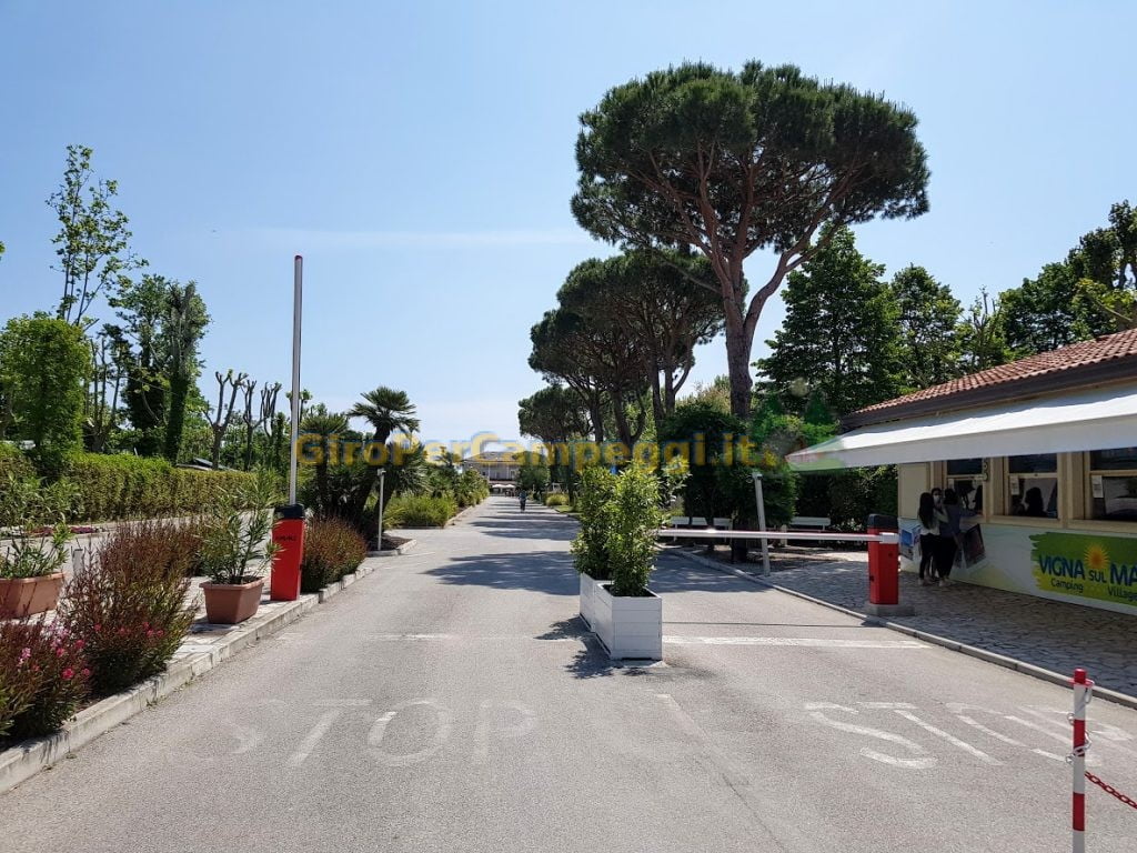 Entrata Camping Village Vigna Sul Mar di Comacchio (FE)