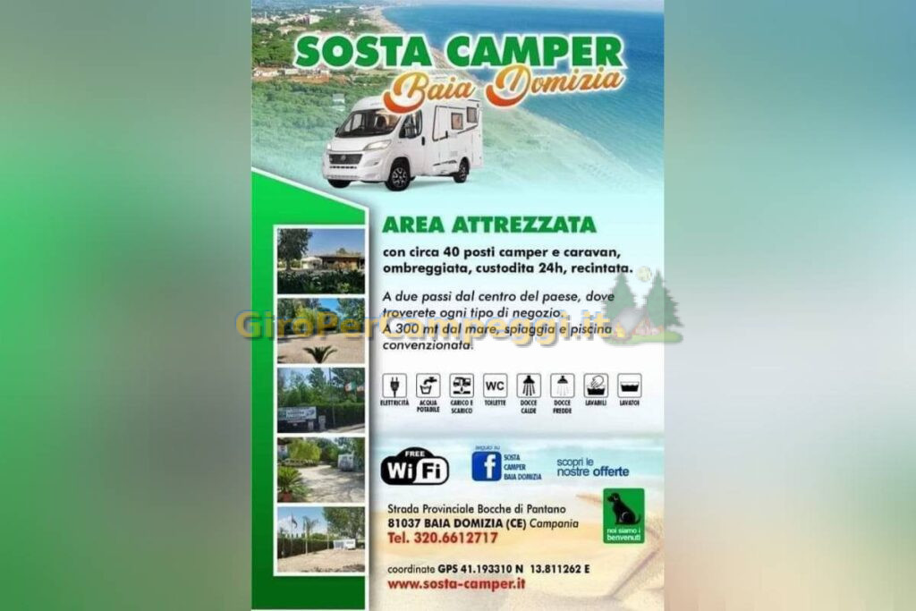 Sosta Camper Baia Domizia di Sessa Aurunca (CE)