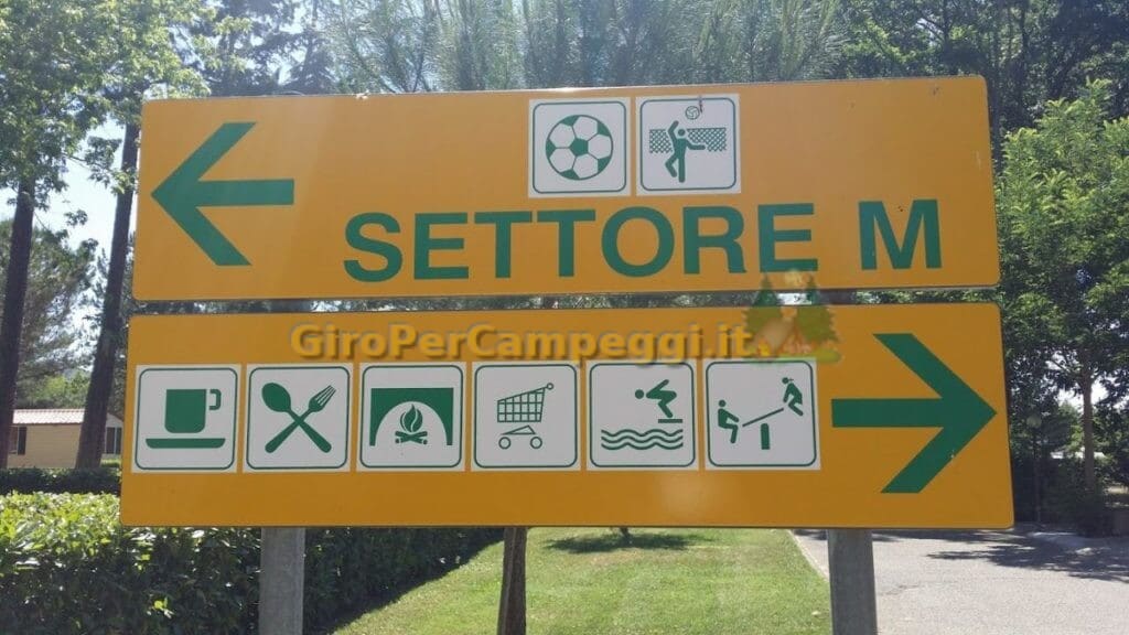 Indicazioni del Camping Village Italgest