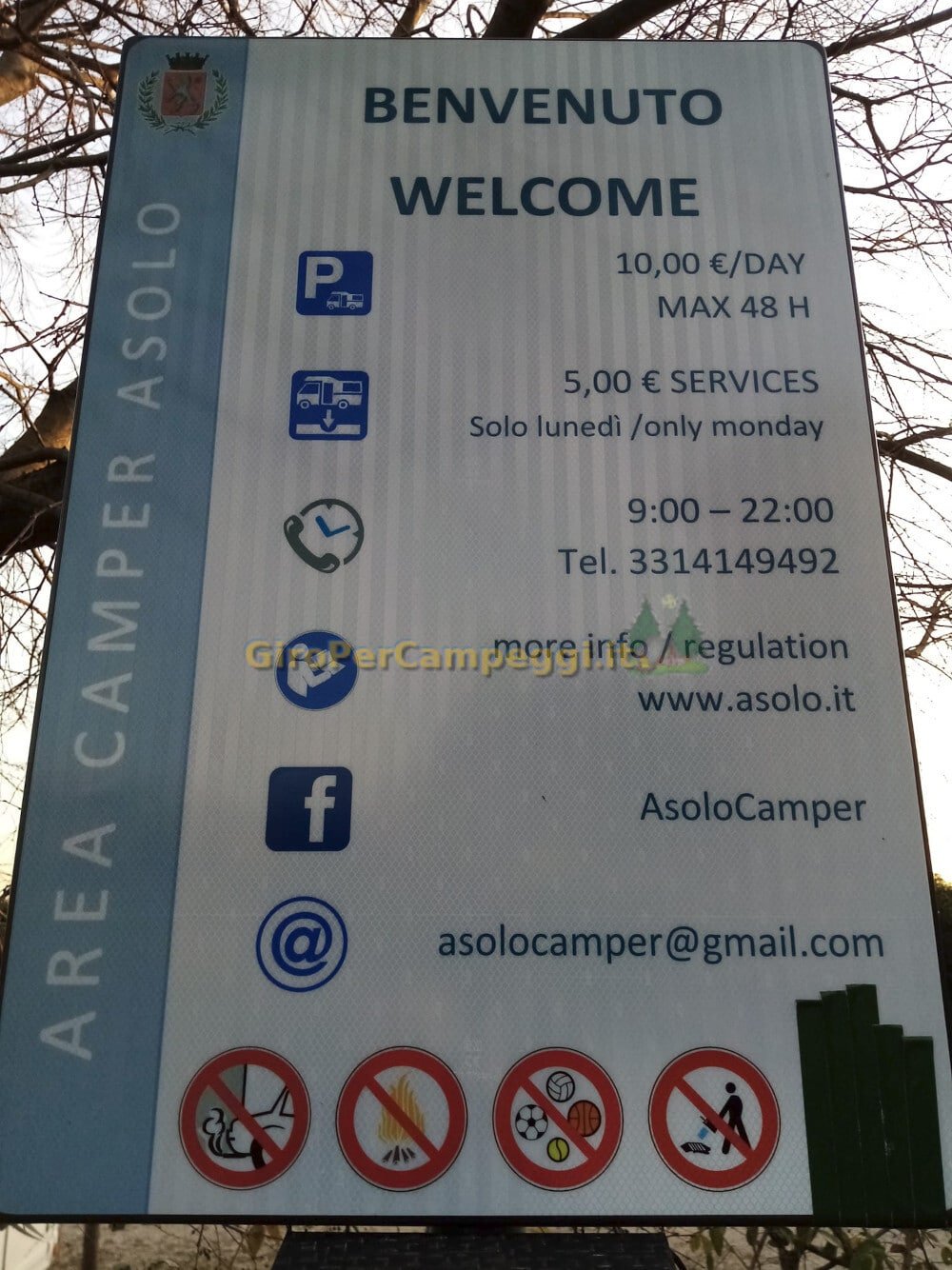 Area Attrezzata Camper Asolo (TV)