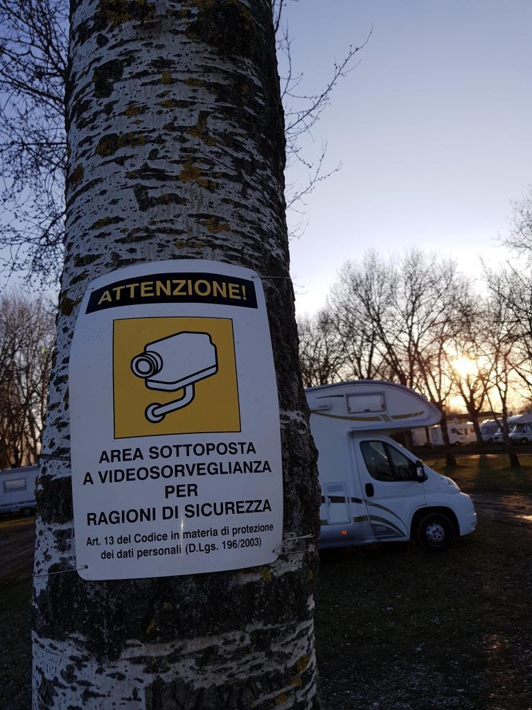 Area Camper San Giuliano Venezia Videosorvegliata