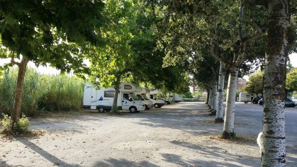 Parcheggio a Senigallia per il Jamboree