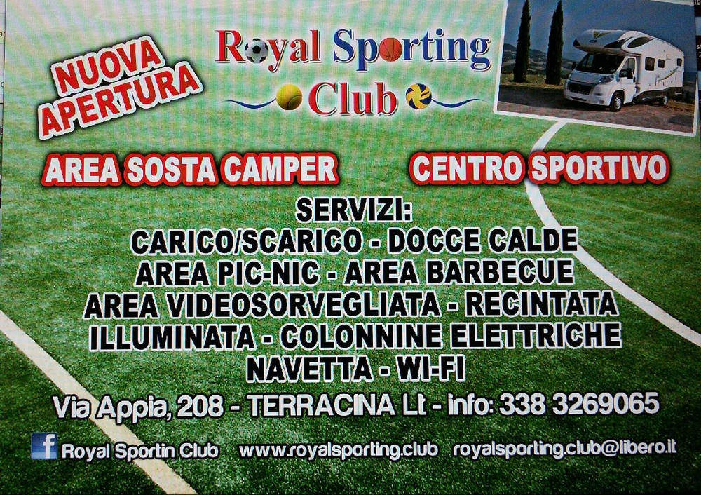Area Camper Royal Sporting Club di Terracina (LT)